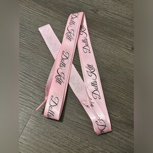 Dolls Kill Pink Ribbon Shoelaces